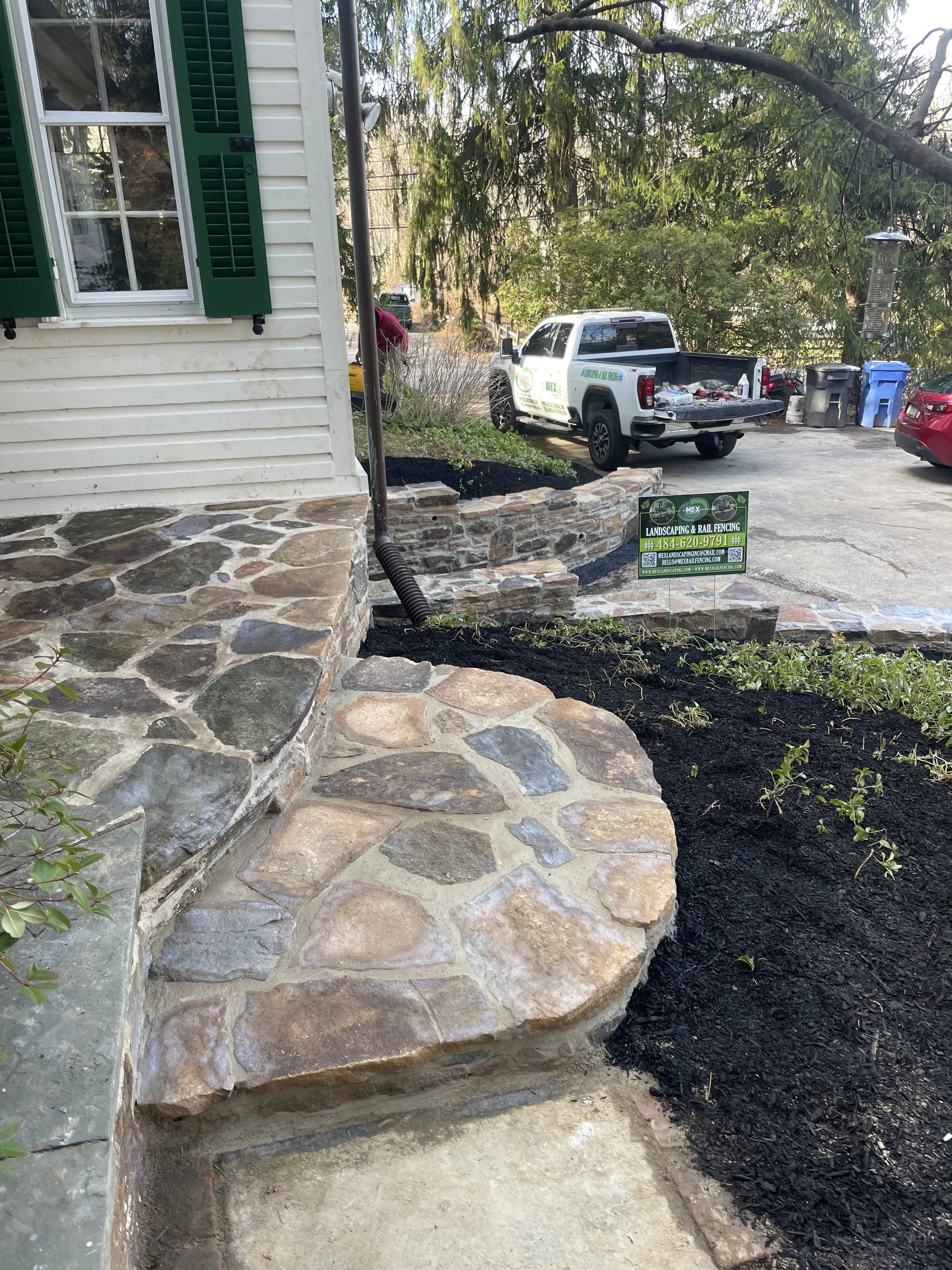 Mex Landscaping team at work in King of Prussia